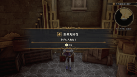 ハクロ城 右塔2Fの場所の見た目