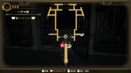 ハクロ城のマップ