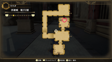 浮遊城 地下2層のマップ