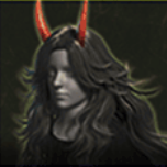 鬼角のウィッグ