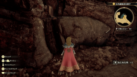 子供と子ムーB1の場所の見た目