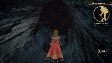 子供と子ムー 横穴の場所の見た目