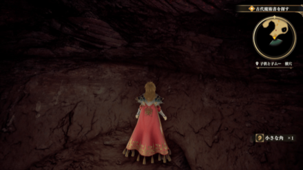 子供と子ムー 横穴の場所の見た目