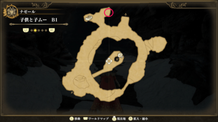 子供と子ムーB1のマップ