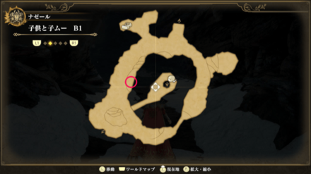 子供と子ムーB1のマップ