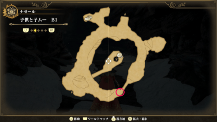 子供と子ムーB1のマップ