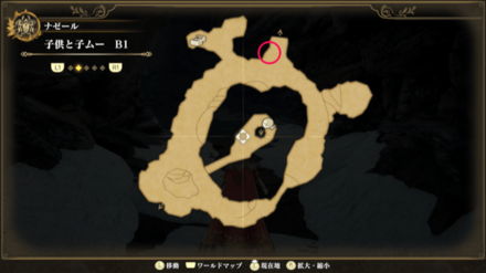 子供と子ムーB1のマップ