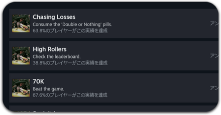 実績の獲得条件