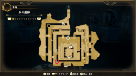 氷の遺跡のマップ