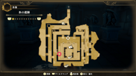 氷の遺跡のマップ