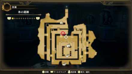 氷の遺跡のマップ