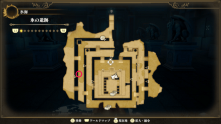 氷の遺跡のマップ