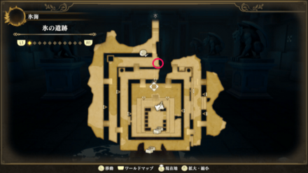 氷の遺跡のマップ