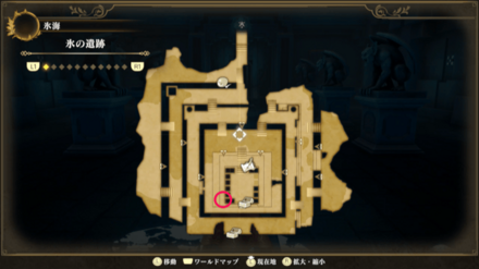 氷の遺跡のマップ