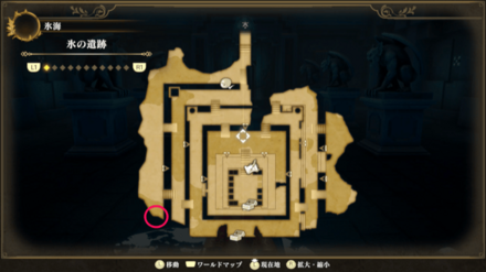 氷の遺跡のマップ