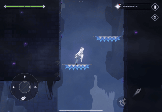 リフトに乗って進む