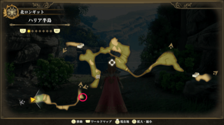 ハリア半島のマップ