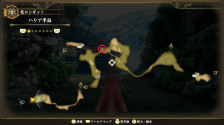 ハリア半島のマップ