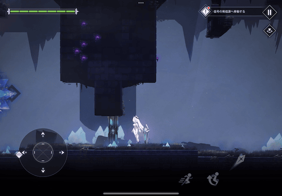 扉の位置に戻ると扉が開く