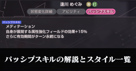パッシブスキル