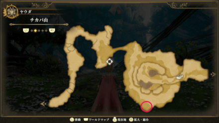 チカパ山のマップ