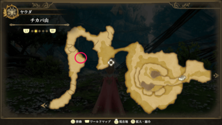 チカパ山のマップ