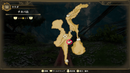 チカパ山のマップ