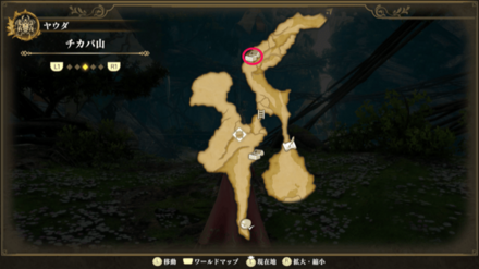 チカパ山のマップ