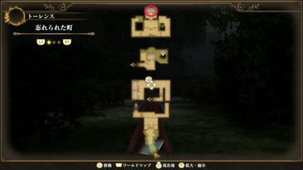 忘れられた町のマップ