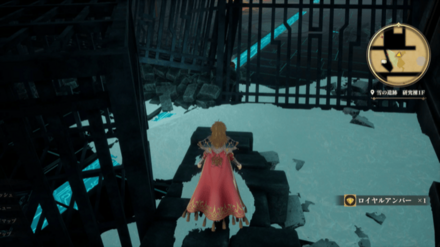 雪の遺跡 研究棟1Fの場所の見た目