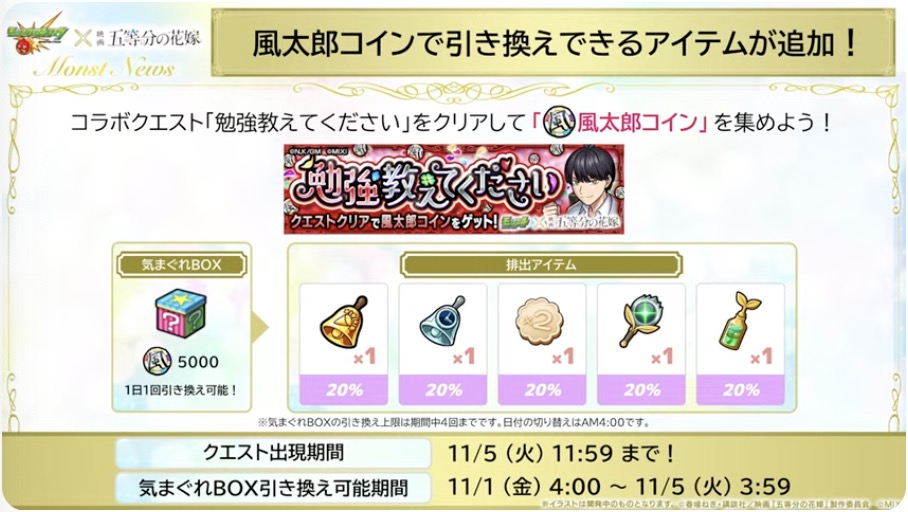 風太郎コインアイテム