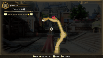 アバロンの園のマップ