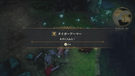 封印の地 地下の場所の見た目