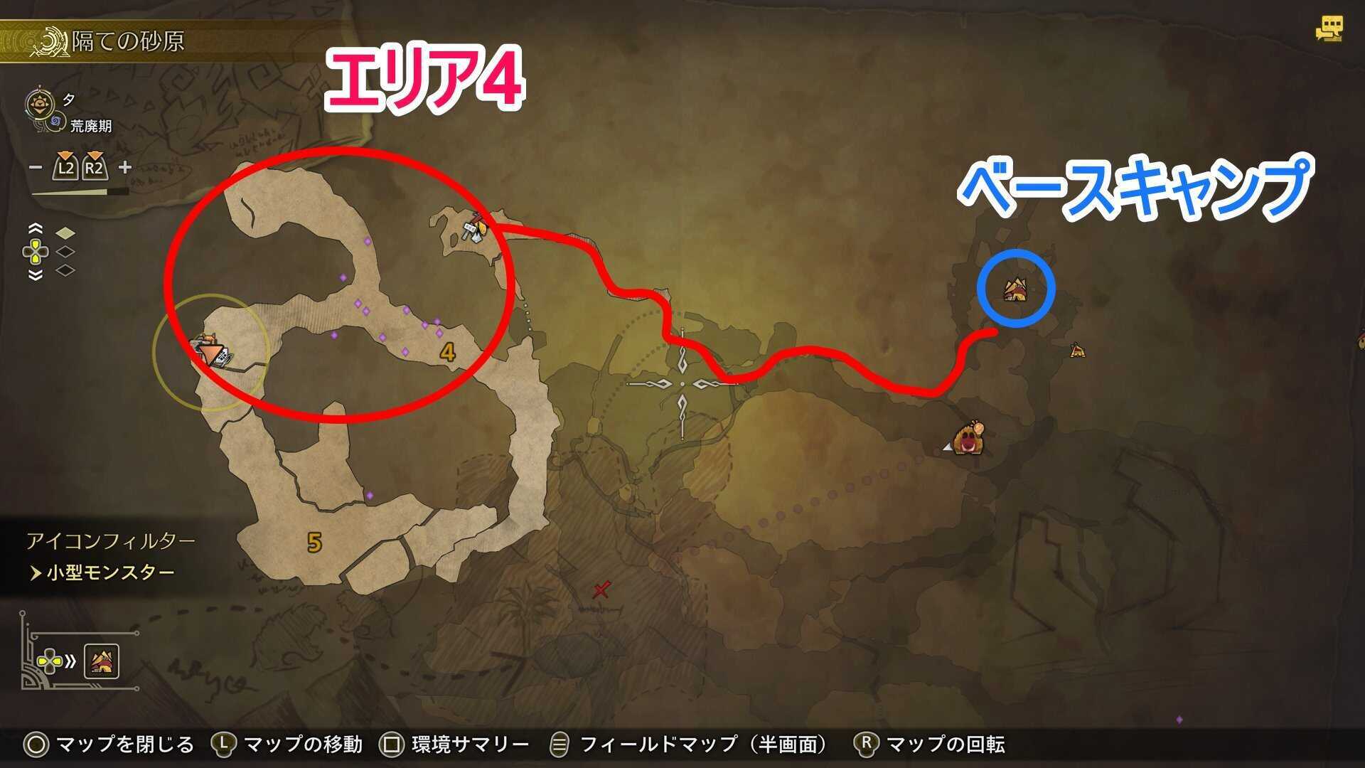 ベースキャンプからの道