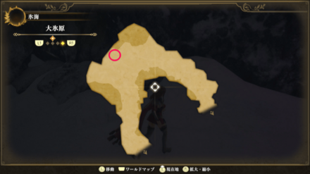 大氷原のマップ