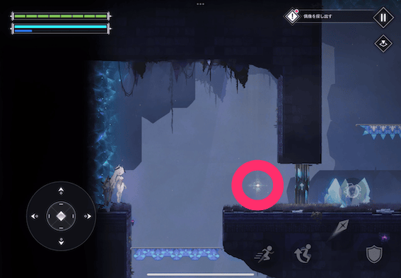 鍵を入手してゲートをくぐる