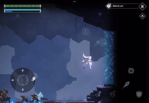 右のエリアへ抜ける