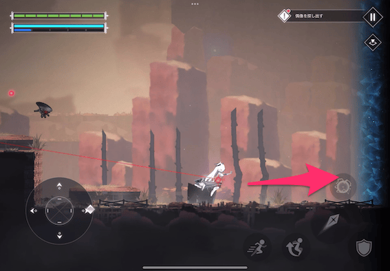 さらに右のエリアへ抜ける