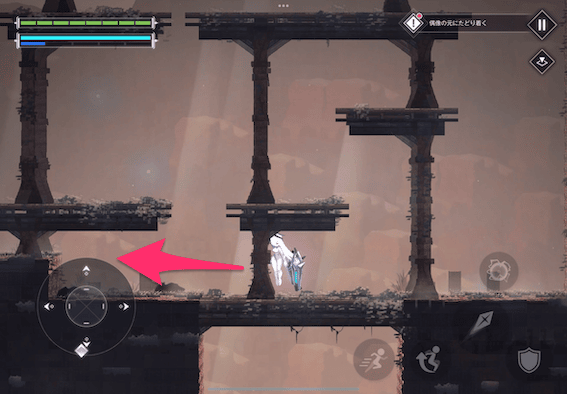 信号データSを入手した場所を降りて左へ