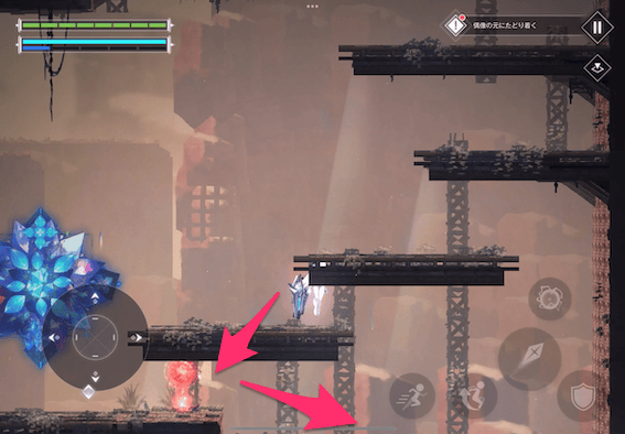 セーブポイントを通過して下へ