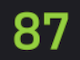 87の数値画像