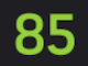 85の数値画像