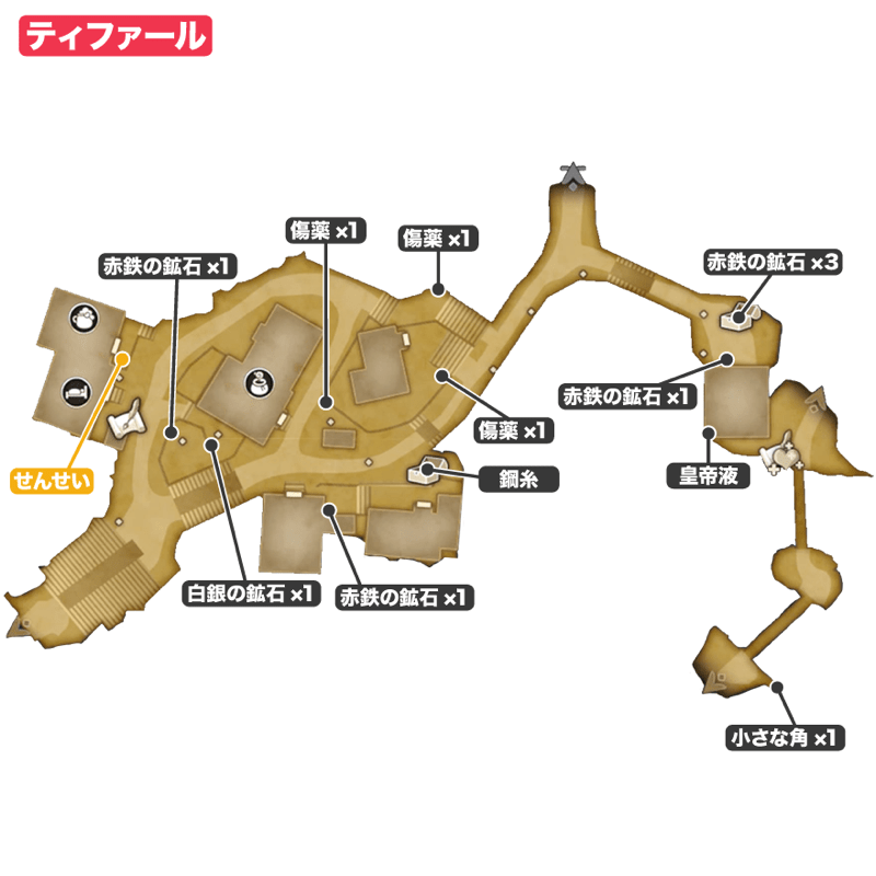 ティファールのマップ