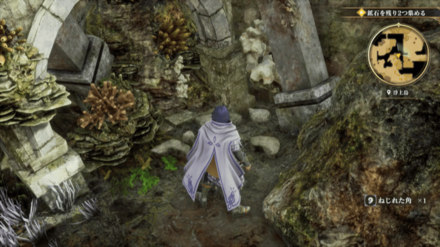 浮上島の場所の見た目