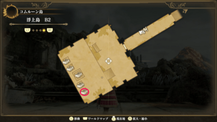 浮上島 B2のマップ