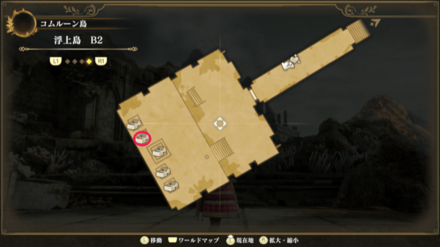 浮上島 B2のマップ
