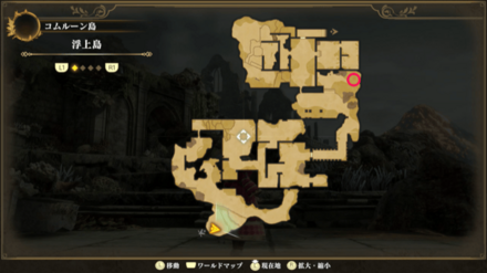 浮上島のマップ