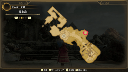 浮上島のマップ