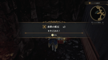 メッシナ鉱山1Fの場所の見た目