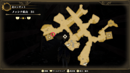 メッシナ鉱山B1のマップ